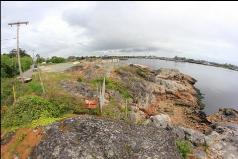 view of where the oil tanks used to be