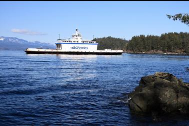 ferry going by Whisky Point