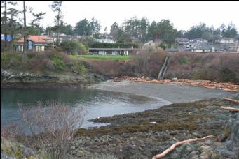 LOOKING AT BEACH FROM POINT