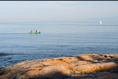 canoe on calm water