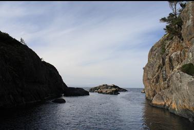 channel behind islets