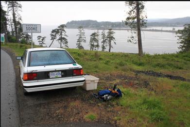 parking next to trail