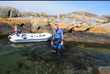 anchored near islet