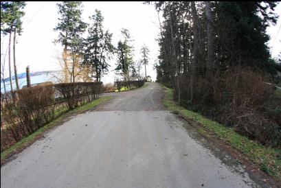 looking down access lane