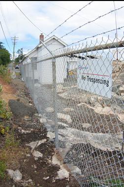 TRAIL BY FENCE