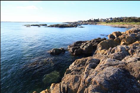 View of the Gonzales Point reefs from Gonzales Point