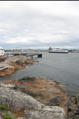 COHO FERRY PASSING ESSO DOCK