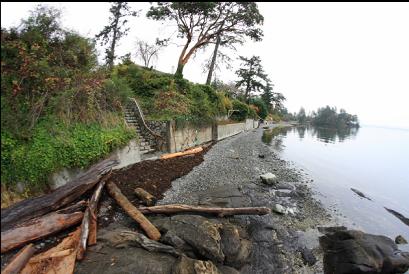 beach at bottom of steps