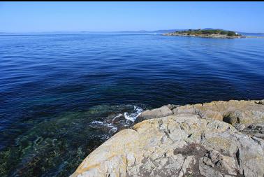 Strongtide Island in distance