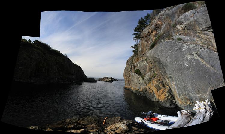 sheltered channel panorama