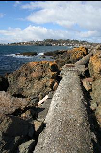 OLD SEWER PIPE AT THE POINT