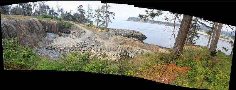 future marina viewed from trail