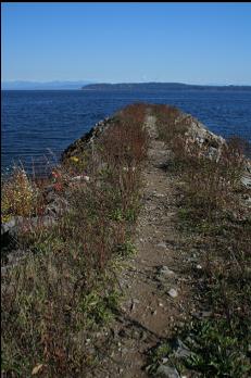 PATH ON RUBBLE BREAKWATER