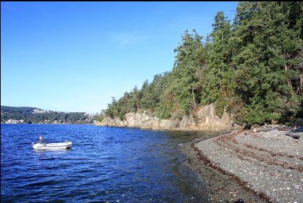 anchored next to Newcastle Island