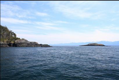 Church Point on left and Church Island on right